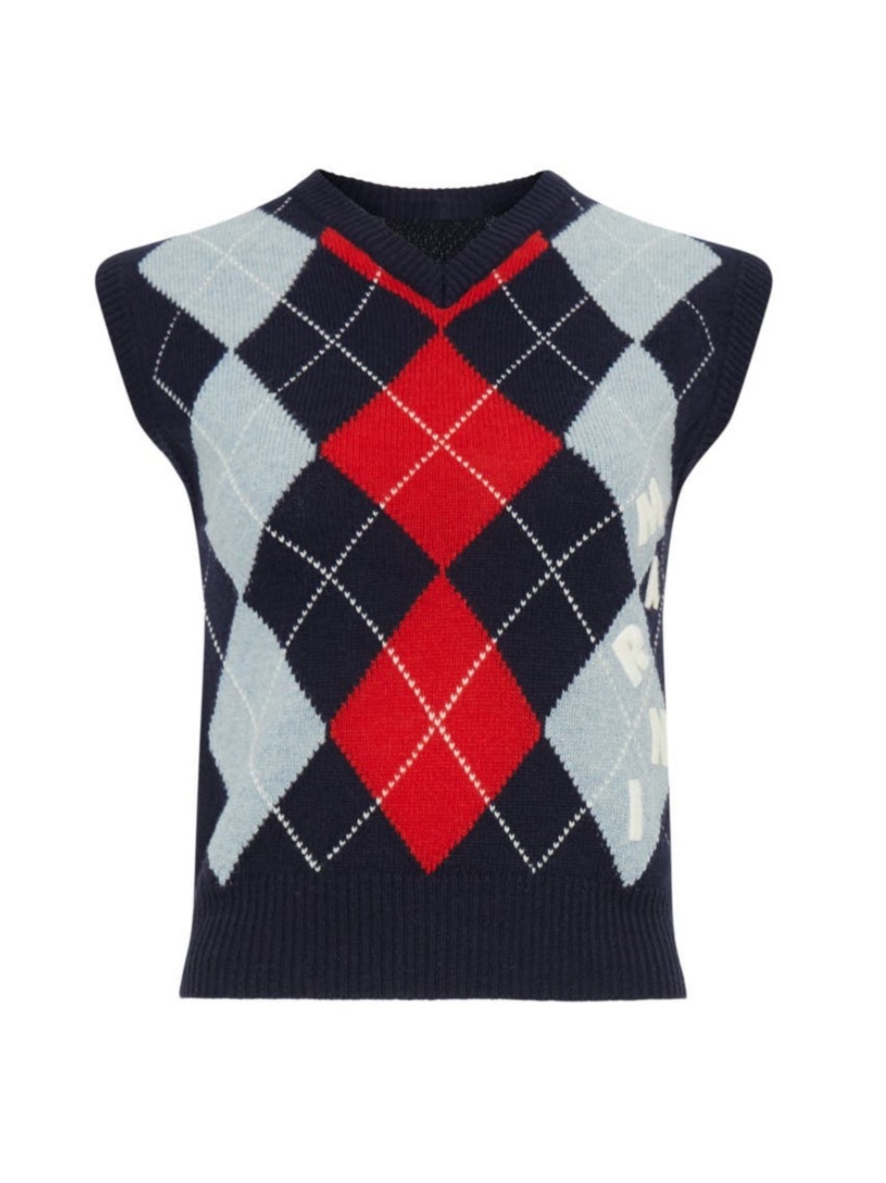 Marni Argyle Sweater Vest